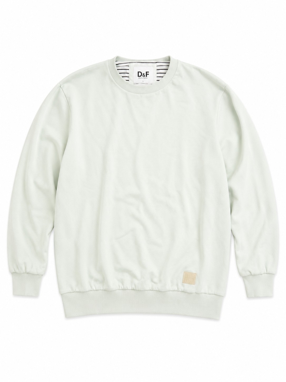 D&F Men's Crewneck Sweatshirt in Light Mint